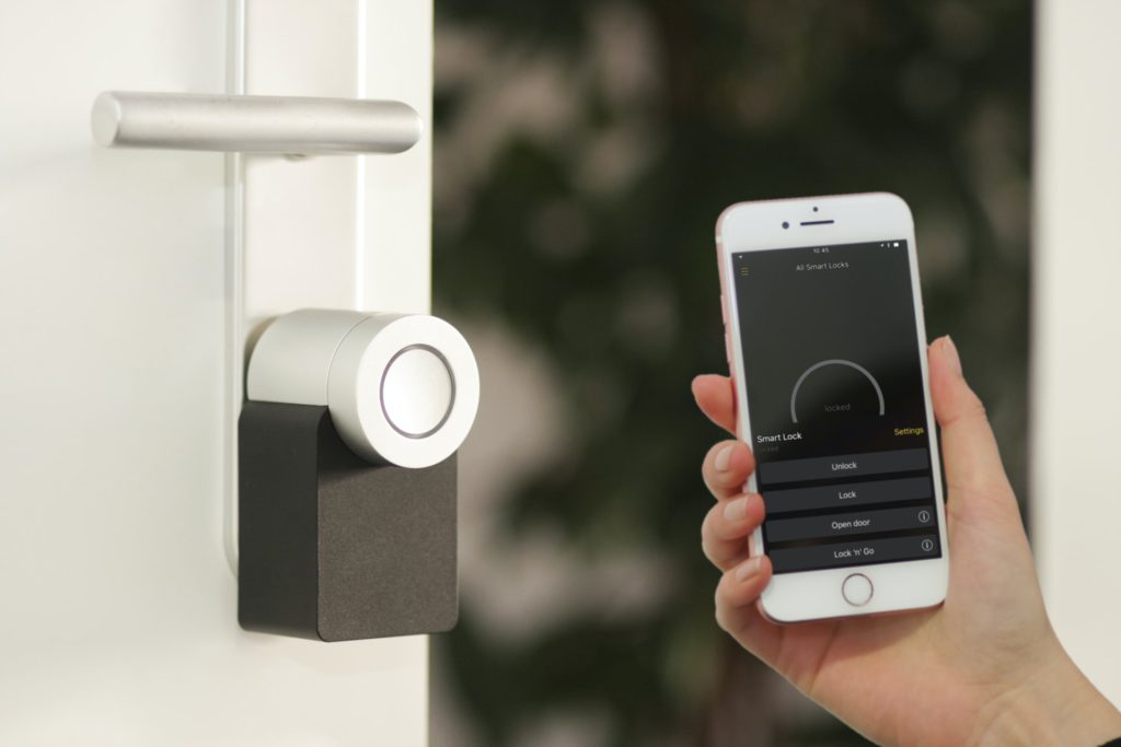 Using smart devices such as smart locks and noise monitoring