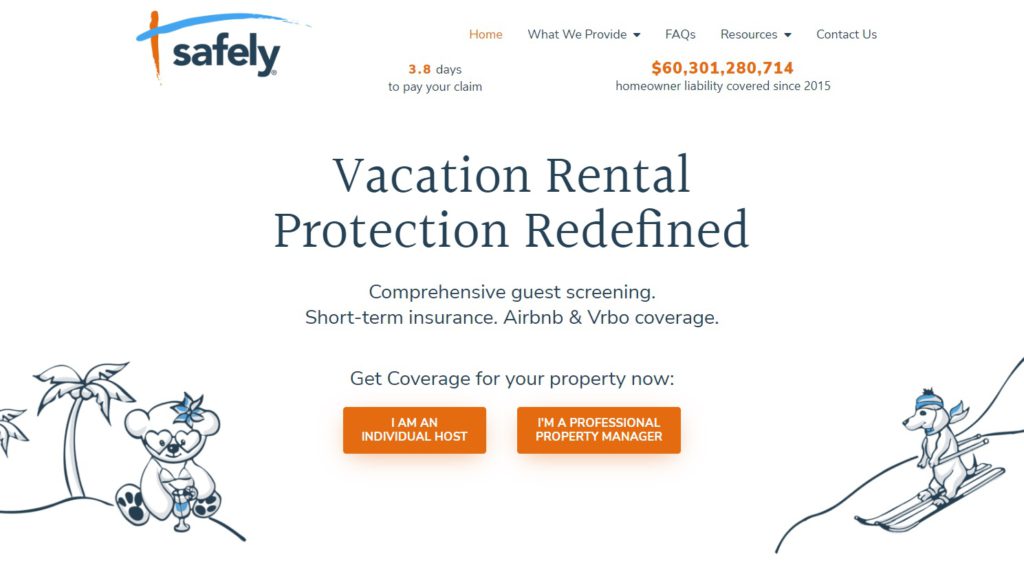 Specialized insurance for vacation rentals
